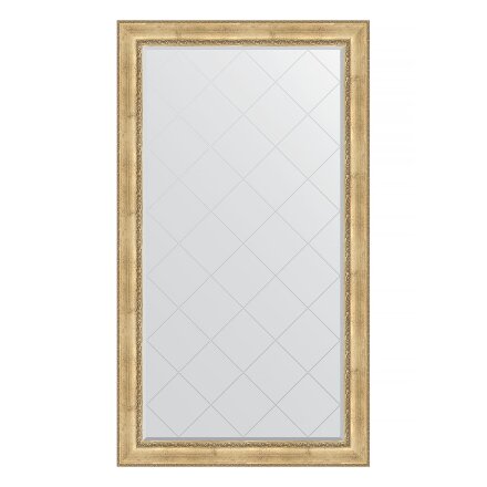 Зеркало напольное с гравировкой в багетной раме Evoform состаренное серебро с орнаментом 120 мм 117x207 см в Казани 