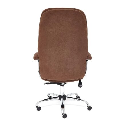 Кресло компьютерное TC Softy Lux флок коричневый в Казани 