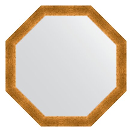 Зеркало в багетной раме Evoform травленое золото 59 мм 70,4х70,4 см в Казани 