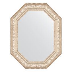 Зеркало в багетной раме Evoform виньетка серебро 109 мм 80x100 см