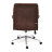 Кресло ТС 64х45х128 см флок коричневый в Казани 