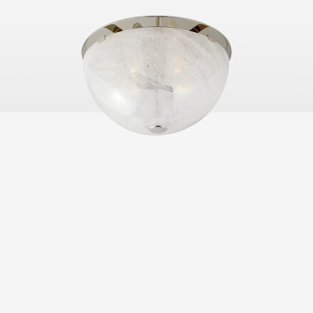 Serein Polished Nickel / White Glass Потолочный накладной светильник M в Казани 