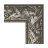 Зеркало с фацетом в багетной раме Evoform византия серебро 99 мм 59х89 см в Казани 