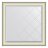 Зеркало с гравировкой в багетной раме Evoform белая кожа с хромом 78 мм 84х84 см в Казани 