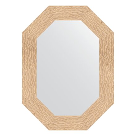 Зеркало в багетной раме Evoform золотые дюны 90 мм 56x76 см в Казани 