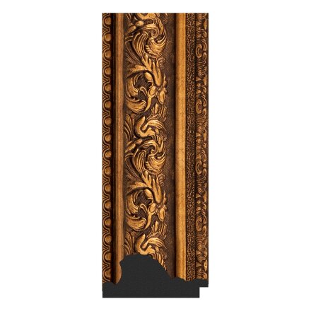 Зеркало с гравировкой в багетной раме Evoform виньетка состаренная бронза 109 мм 135x190 см в Казани 