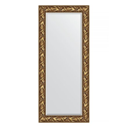 Зеркало с фацетом в багетной раме Evoform византия золото 99 мм 69х159 см в Казани 