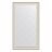 Зеркало с гравировкой в багетной раме Evoform белая кожа с хромом 78 мм 94х169 см в Казани 