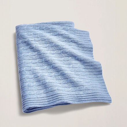 Cable Cashmere Heathered Blue Плед в Казани 