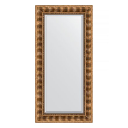 Зеркало с фацетом в багетной раме Evoform бронзовый акведук 93 мм 57х117 см в Казани 