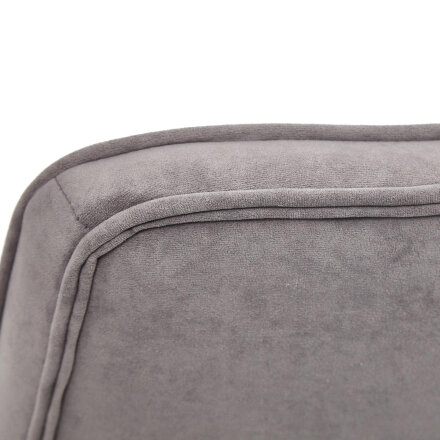 Кресло ТС 64х45х128 см флок серый в Казани 