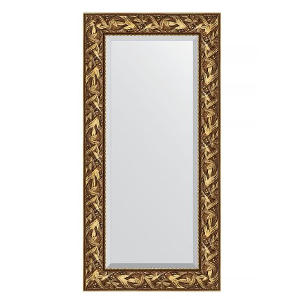 Зеркало с фацетом в багетной раме Evoform византия золото 99 мм 59х119 см в Казани 