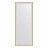 Зеркало напольное в багетной раме Evoform белая кожа с хромом 78 мм 79х200 см в Казани 