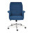 Кресло ТС 64х45х128 см флок синий в Казани 