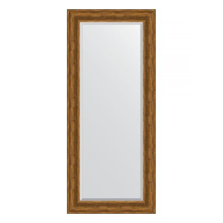 Зеркало с фацетом в багетной раме Evoform травленая бронза 99 мм 69х159 см в Казани 