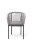 Плетеный стул из роупа Марсель серый, черный каркас в Казани 