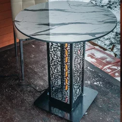 Стол с подогревом Hottable R1002 afyon marble