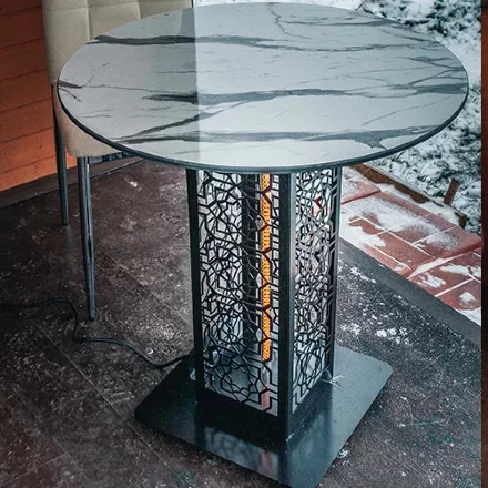 Стол с подогревом Hottable R1002 afyon marble в Казани 