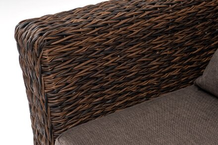 Двухместный диван из искусственного ротанга Капучино гиацинт коричневый в Казани 