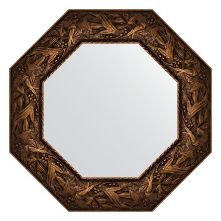 Зеркало в багетной раме Evoform византия бронза 99 мм 58,8х58,8 см в Казани 