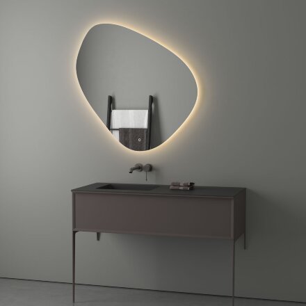 Зеркало Evoform с LED-подсветкой 28 W 100х100 см Сенсорный выключатель Теплый белый свет в Казани 