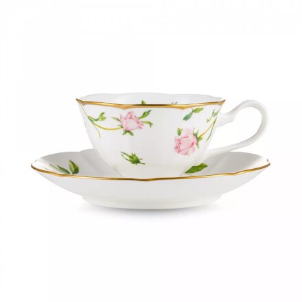 Чашка чайная с блюдцем Narumi Цветущая роза 230 мл в Казани 
