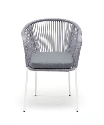 Плетеный стул из роупа Лион светло-серый в Казани 