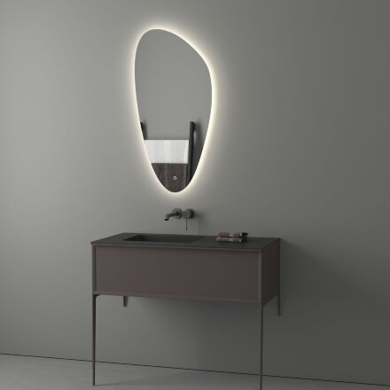 Зеркало Evoform с LED-подсветкой 21,5 W 50х100 см Сенсорный выключатель Нейтральный белый свет в Казани 