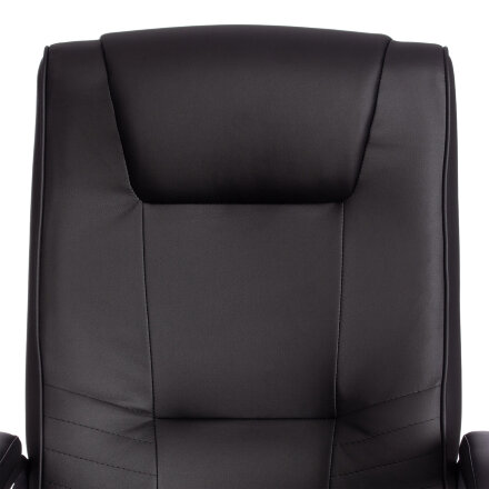 Кресло компьютерное TC искусственная кожа чёрное 63х48х117 см в Казани 