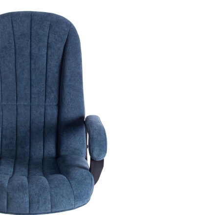 Кресло компьютерное TC Clermon велюр светло-синее 63х50х121 см в Казани 