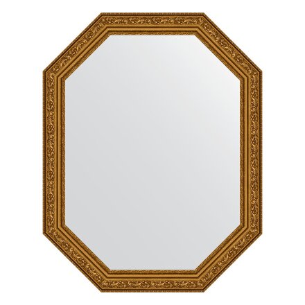 Зеркало в багетной раме Evoform виньетка состаренное золото 56 мм 55x70 см в Казани 