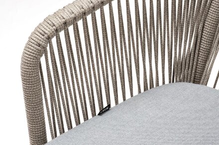 Плетеный стул из роупа Марсель бежево-серый в Казани 
