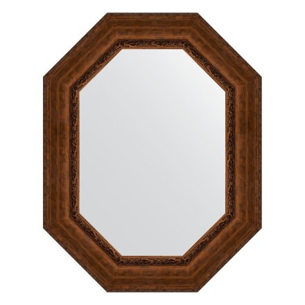Зеркало в багетной раме Evoform состаренная бронза с орнаментом 120 мм 72x92 см в Казани 