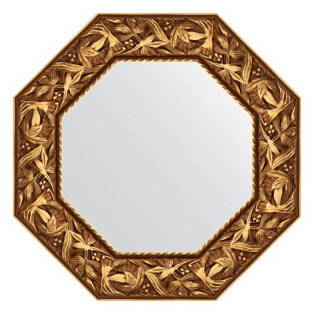 Зеркало в багетной раме Evoform византия золото 99 мм 58,8х58,8 см в Казани 