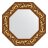 Зеркало в багетной раме Evoform византия золото 99 мм 58,8х58,8 см в Казани 