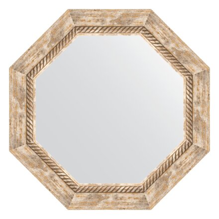 Зеркало в багетной раме Evoform прованс с плетением 70 мм 53,2х53,2 см в Казани 