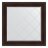 Зеркало с гравировкой в багетной раме Evoform темный прованс 99 мм 89x89 см в Казани 