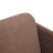 Кресло ТС 61х39х98 см флок хром коричневый в Казани 