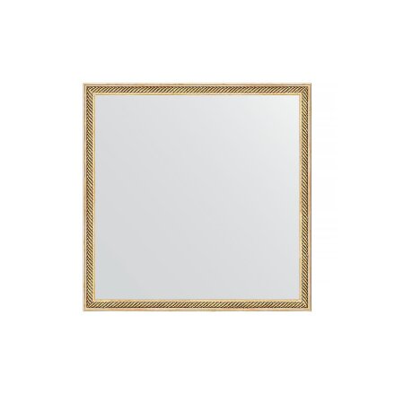Зеркало в багетной раме Evoform витое золото 28 мм 58х58 см в Казани 