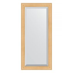 Зеркало с фацетом в багетной раме Evoform сосна 62 мм 51х111 см