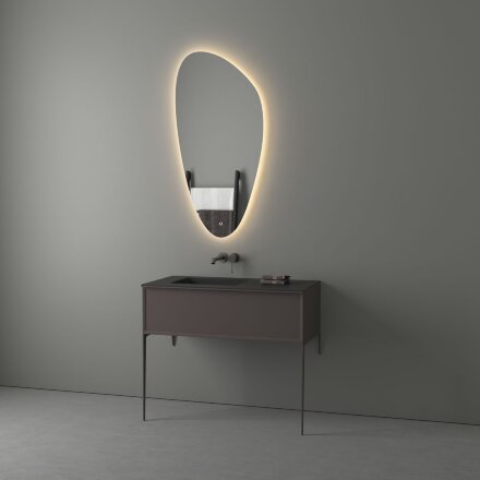 Зеркало Evoform с LED-подсветкой 26 W 60х120 см Сенсорный выключатель Теплый белый свет в Казани 