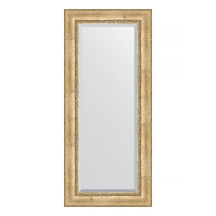 Зеркало с фацетом в багетной раме Evoform состаренное серебро с орнаментом 120 мм 72х162 см в Казани 