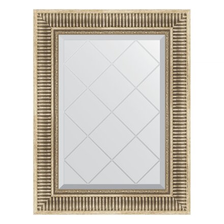 Зеркало с гравировкой в багетной раме Evoform серебряный акведук 93 мм 57x75 см в Казани 