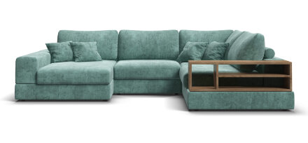 П-образный диван-кровать BOSS MODOOL шенилл Gloss минт в Казани 