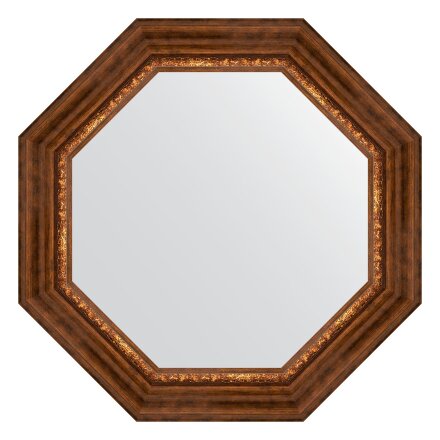 Зеркало в багетной раме Evoform римская бронза 88 мм 66,6х66,6 см в Казани 