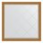Зеркало с гравировкой в багетной раме Evoform состаренное золото с плетением 70 мм 103x103 см в Казани 