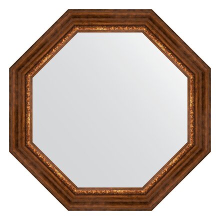 Зеркало в багетной раме Evoform римская бронза 88 мм 76,6х76,6 см в Казани 