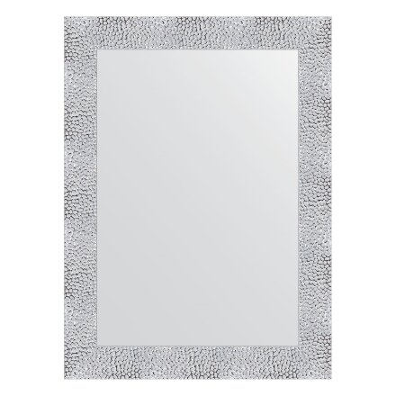 Зеркало в багетной раме Evoform чеканка белая 70 мм 56x76 см в Казани 