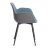 Кресло TC бирюзовое с черным металл, экокожа, ткань 55х58х81 см в Казани 