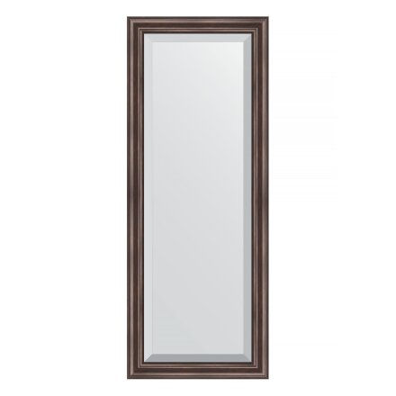 Зеркало с фацетом в багетной раме Evoform палисандр 62 мм 51х131 см в Казани 